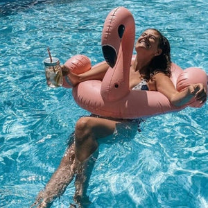 Flamingueo Mat pool Flamingo Float giant flamingo inflatable Float is for pool adult Mat pool